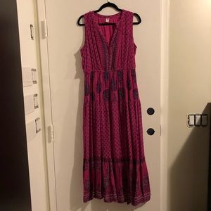 Beautiful pink summer maxi dress